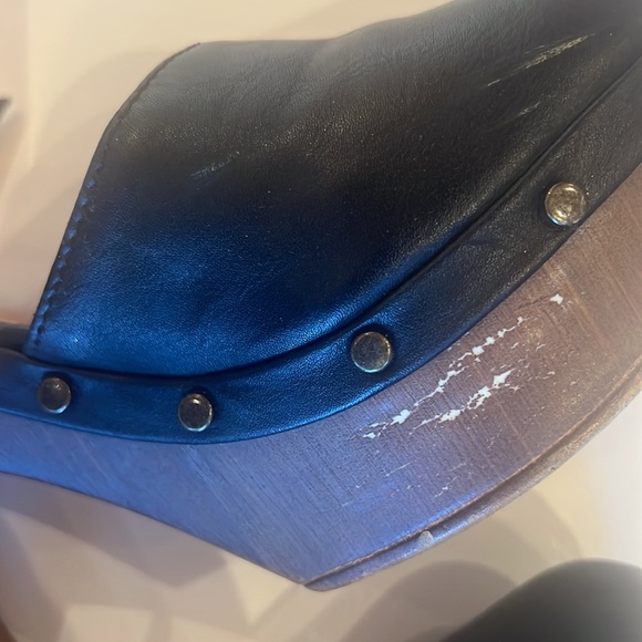 High heel shoes black and brown - Picture 3 of 4